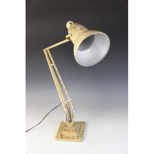 602 - A Herbert Terry model 1227 Anglepoise desk lamp, mid 20th century, with mottled gold finish, two ste... 