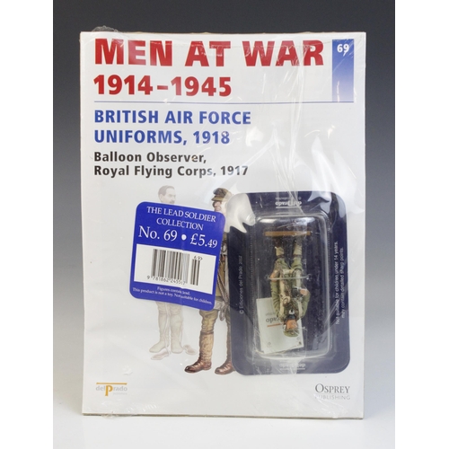 656 - Osprey Publishing 'MEN AT WAR SERIES' series, issues 1 to 100, most in original cellophane, each wit... 