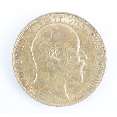 66 - An Edwardian sovereign, dated 1909, weight 8.0gms