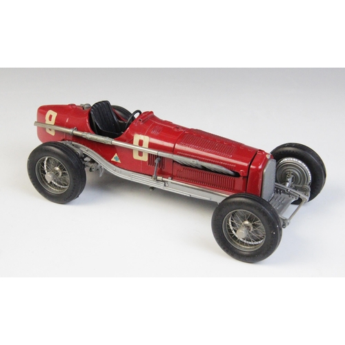 671 - A Casadio Models 1/20 scale die-cast model Alfa Romeo single seat racing car, with wire spoked wheel... 