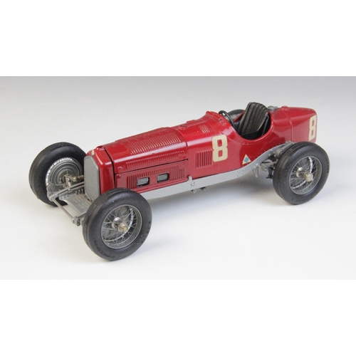 671 - A Casadio Models 1/20 scale die-cast model Alfa Romeo single seat racing car, with wire spoked wheel... 