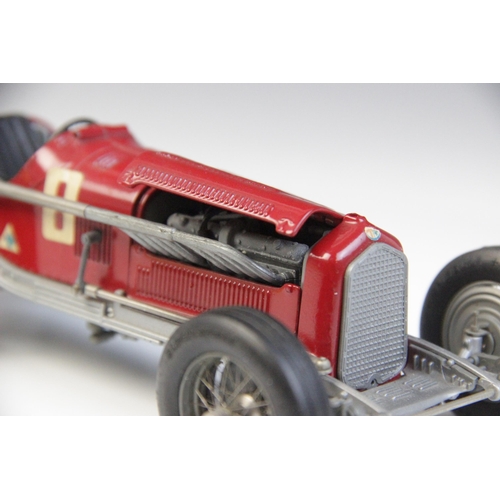 671 - A Casadio Models 1/20 scale die-cast model Alfa Romeo single seat racing car, with wire spoked wheel... 