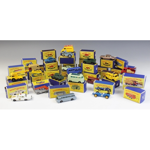 655 - A collection of twenty six boxed Moko Lesney Matchbox die-cast model vehicles, comprising: numbers 1... 