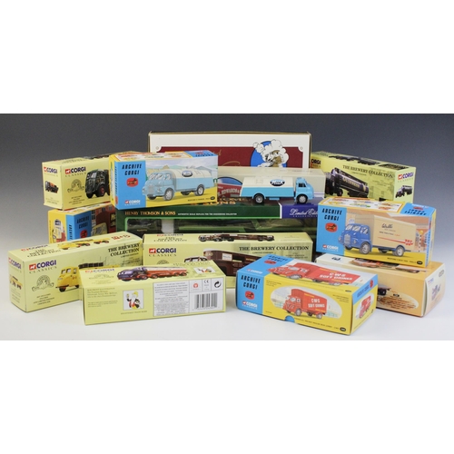 658 - Five boxed Corgi Classics limited edition 'The Brewery Collection' die-cast model vehicles, comprisi... 