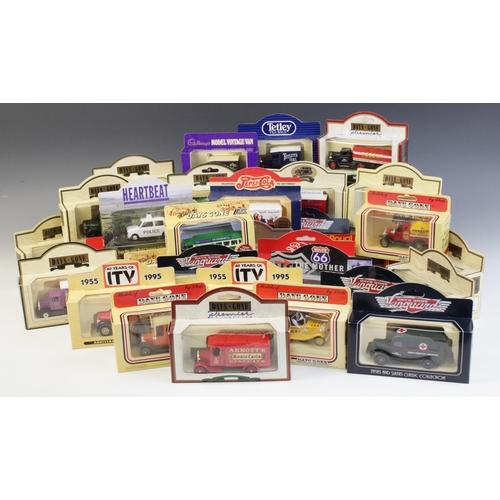 659 - A collection of die-cast model vintage delivery vehicles to include examples by Matchbox, Days Gone,... 