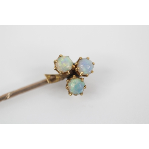 107 - A selection of Victorian and later brooches and stick pins, to include an early 20th century diamond... 