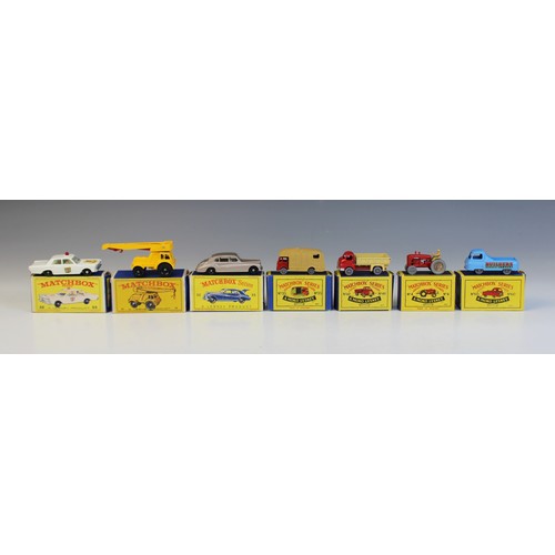 655 - A collection of twenty six boxed Moko Lesney Matchbox die-cast model vehicles, comprising: numbers 1... 