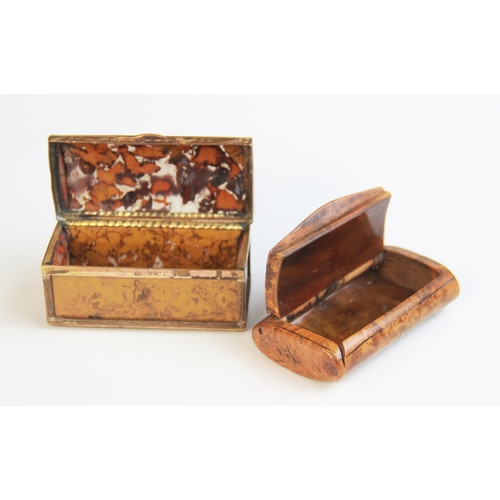 172 - A 19th century miniature jasper casket, of plain polished rectangular form, gold coloured mounts wit... 