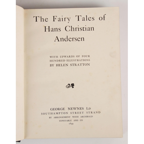 212 - Andersen (H.C.), THE FAIRY TALES OF HANS CHRISTIAN ANDERSEN, 3/4 leather, blue cloth boards, monochr... 