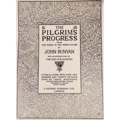 228 - Bunyan (J), THE PILGRIM'S PROGRESS, limited edition, brown cloth boards with embossed title and deco... 