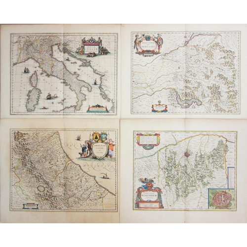 233 - After Willem Janszoon Blaeu (Dutch, 1571-1638), an engraved and hand coloured map titled 