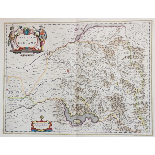 233 - After Willem Janszoon Blaeu (Dutch, 1571-1638), an engraved and hand coloured map titled 