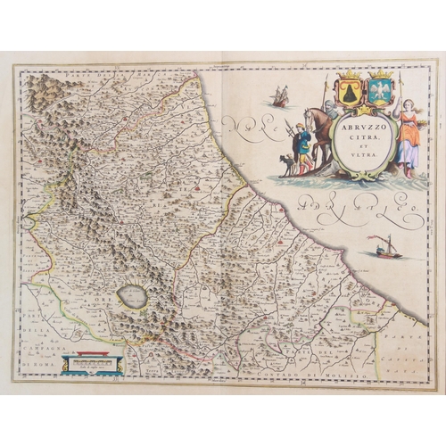 233 - After Willem Janszoon Blaeu (Dutch, 1571-1638), an engraved and hand coloured map titled 