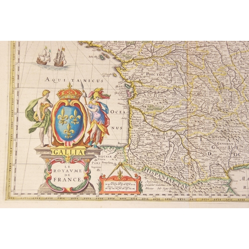 234 - After Willem Janszoon Blaeu (Dutch, 1571-1638), an engraved and hand coloured map titled 