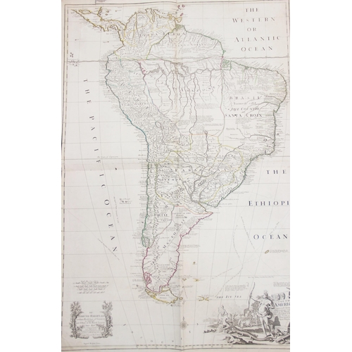 236 - After John Senex (British, 1678-1740), an engraved and hand coloured map titled 