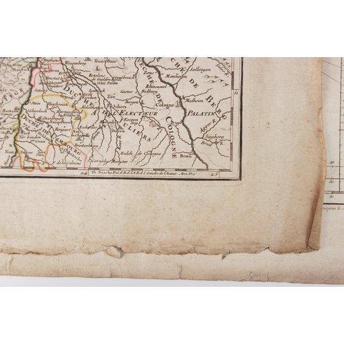 237 - After Jean-Claude Dezauche (French, fl. 1780-1838), an engraved and hand coloured map titled 