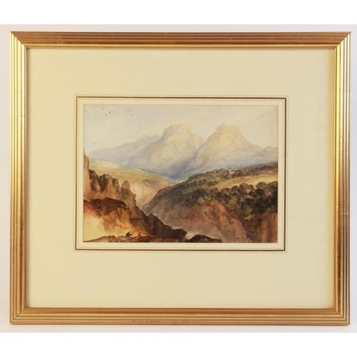 275 - Attributed to John Rawson Walker (1796-1873),
‘Parnasus circa 1835’,
Watercolour on paper,
Unsigned,... 