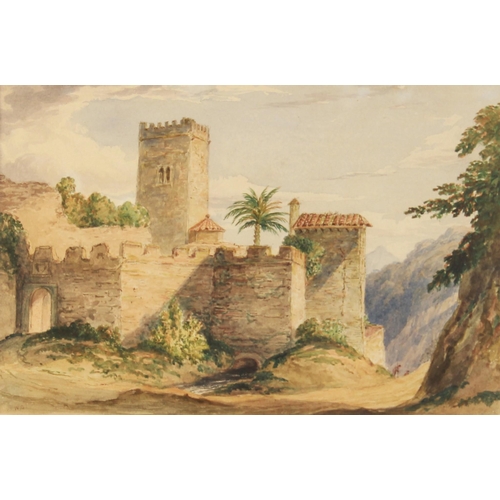 323 - William Cowen (1797-1861)
Part of the Alhambra,
Watercolour on paper,
Initialled lower left, gallery... 