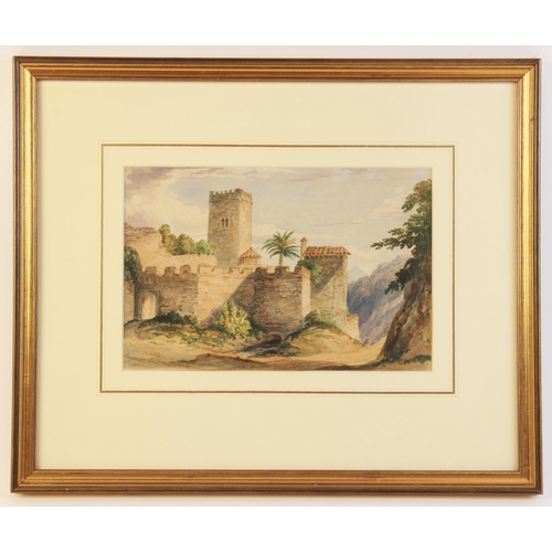 323 - William Cowen (1797-1861)
Part of the Alhambra,
Watercolour on paper,
Initialled lower left, gallery... 