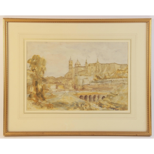 333 - Vernon Wethered (1865-1952),
Ducal Palace Urbino,
Watercolour on paper,
Initialled lower left,
24cm ... 