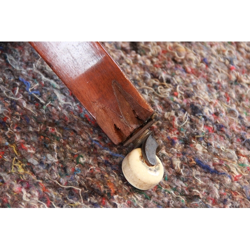 723 - A pair of Victorian rosewood tub type armchairs, later re covered, the button backs extending to car... 