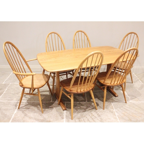 757 - A set of six Ercol light elm 