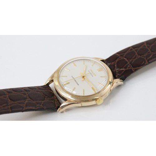 84 - A Rolex 1959 Super Precision Perpetual Wristwatch, circular dial with baton markers and Rolex crown ... 