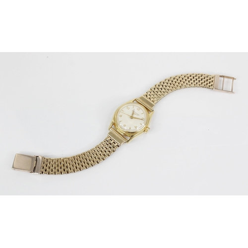 86 - A ladies Longines wristwatch, the circular cream dial with Arabic and baton markers, set to a gold c... 