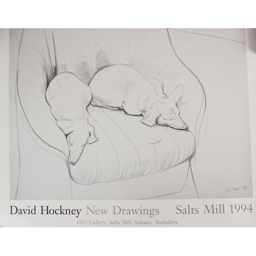 259 - Two David Hockney exhibition posters, for the 