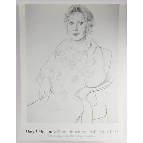 261 - Two David Hockney exhibition posters, for the 