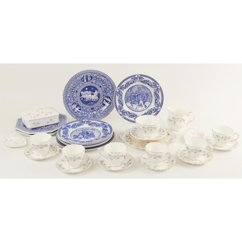 414 - A Royal Albert Old Country Roses part service, to include; six dinner plates, six salad plates, six ... 