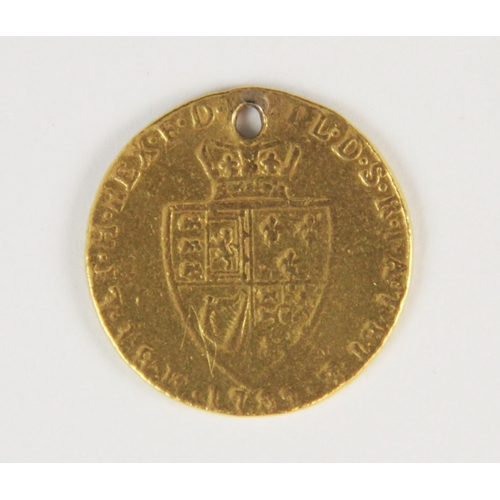 77 - George III guinea, dated 1787, weight 8.2gms (at fault)