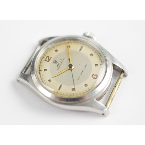 81 - A Gentlemen's Rolex Oyster Royal Shock-Resisting wristwatch, circular dial with Arabic numerals and ... 