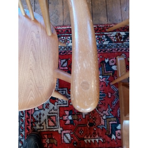 757 - A set of six Ercol light elm 