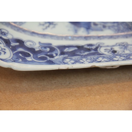 448 - A collection of 18th century Chinese blue and white export porcelain, Qianlong (1736-1795), comprisi... 