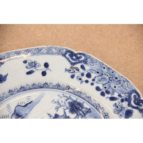 448 - A collection of 18th century Chinese blue and white export porcelain, Qianlong (1736-1795), comprisi... 