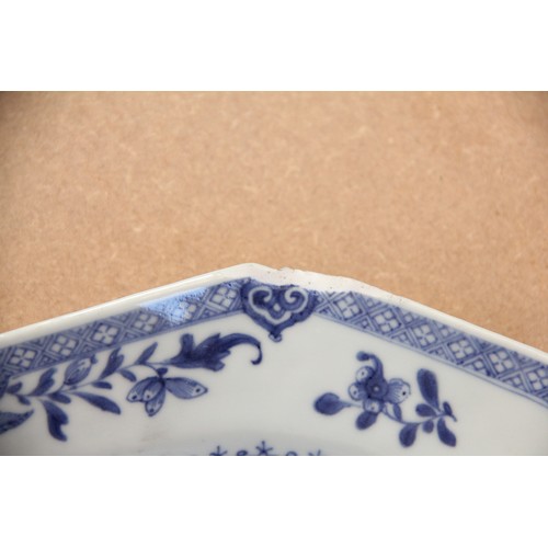 448 - A collection of 18th century Chinese blue and white export porcelain, Qianlong (1736-1795), comprisi... 