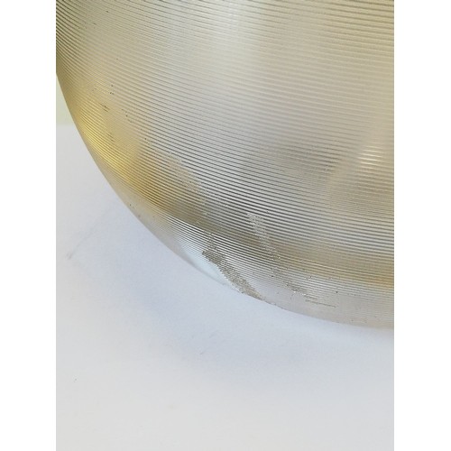 16 - A George V silver and enamel globular glass match striker, London 1913 (maker's mark worn), cut glas... 
