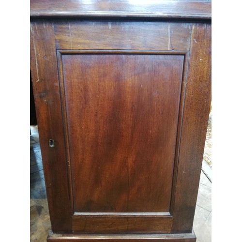 647 - A Victorian mahogany twin-pedestal desk, the rectangular moulded top with a later inset skiver over ... 