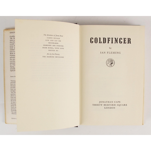 273 - JAMES BOND INTEREST: Fleming (Ian), GOLDFINGER, first edition, first printing, black cloth boards, c... 