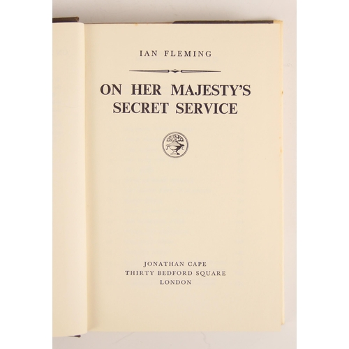 274 - JAMES BOND INTEREST: Fleming (Ian), ON HER MAJESTY'S SECRET SERVICE, first edition, first printing, ... 