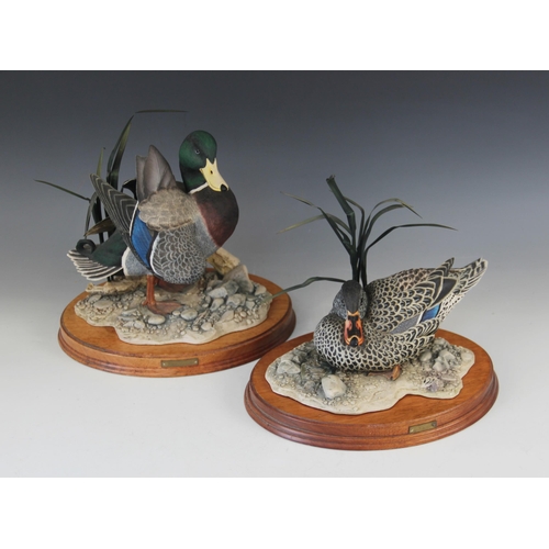 378 - Two Border Fine Art Limited Edition mallard sculptures by Don Briddell, one depicting 'Leonardo', pa... 