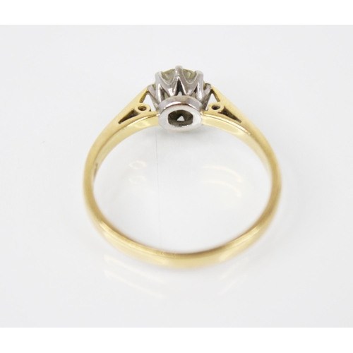 118 - A diamond solitaire ring, the central round brilliant cut diamond weighing approximately 0.65 carats... 