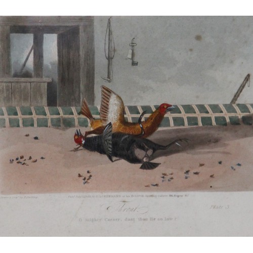 251 - After Newton Fielding (British, 1799-1856), 
Six cock fighting scenes comprising: 