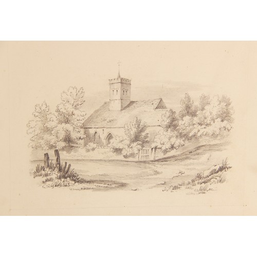 162 - William Rintoul (British, exhibited 1791), 
Six sketches depicting buildings in country landscapes, ... 