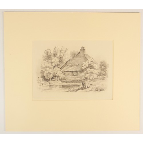 162 - William Rintoul (British, exhibited 1791), 
Six sketches depicting buildings in country landscapes, ... 