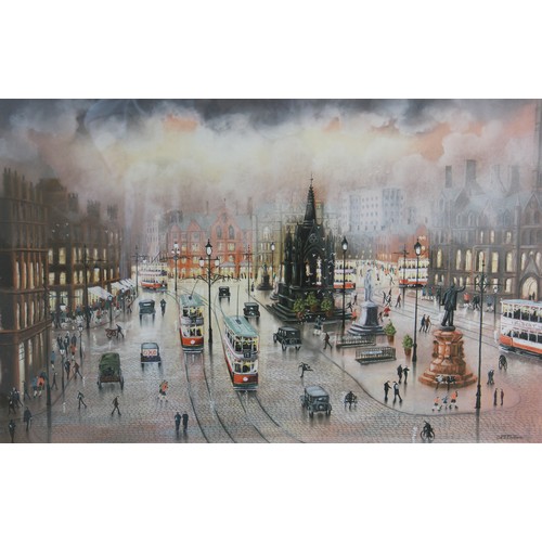 255 - Bernard McMullen (British, b.1952),  
Albert Square, Manchester,  
Limited edition print on paper,  ... 