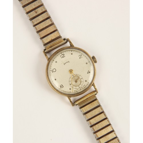 53 - A selection of vintage wristwatches, to include a gentleman's 9ct gold Smiths wristwatch, circa.1950... 