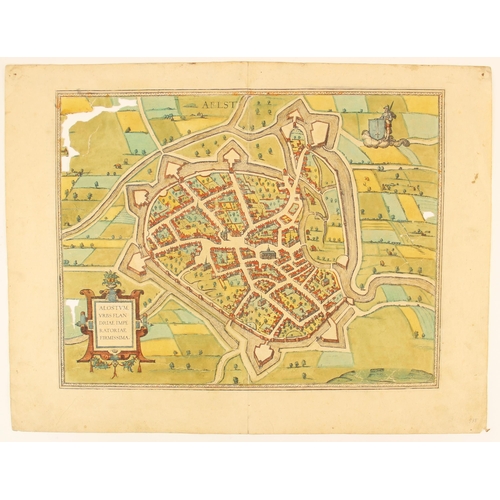 201 - ALOSTUM, URBS FLAN DRIAE IMPERATORIAE FIRMISSIMA [Aalst, a very strong city in Imperial Flanders], a... 