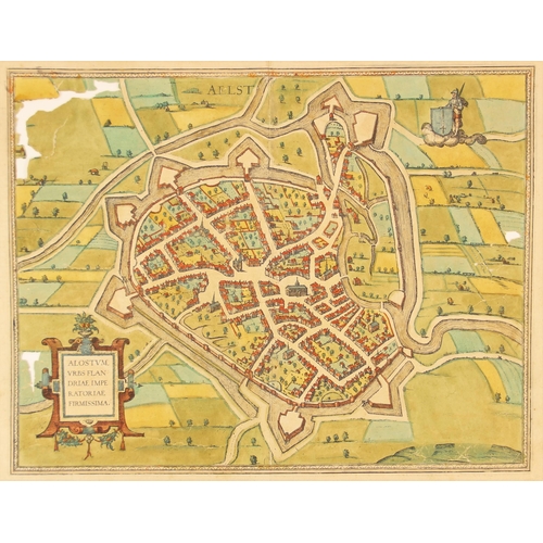 201 - ALOSTUM, URBS FLAN DRIAE IMPERATORIAE FIRMISSIMA [Aalst, a very strong city in Imperial Flanders], a... 